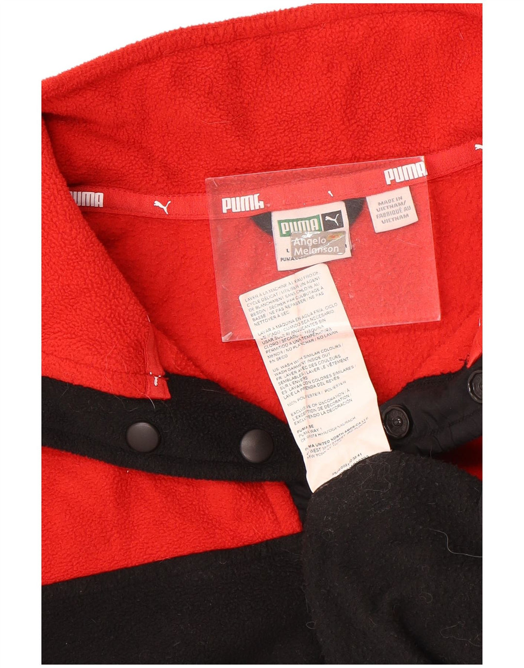 Jumper de lã PUMA para meninos com gola redonda 11-12 anos grande preto colorblock