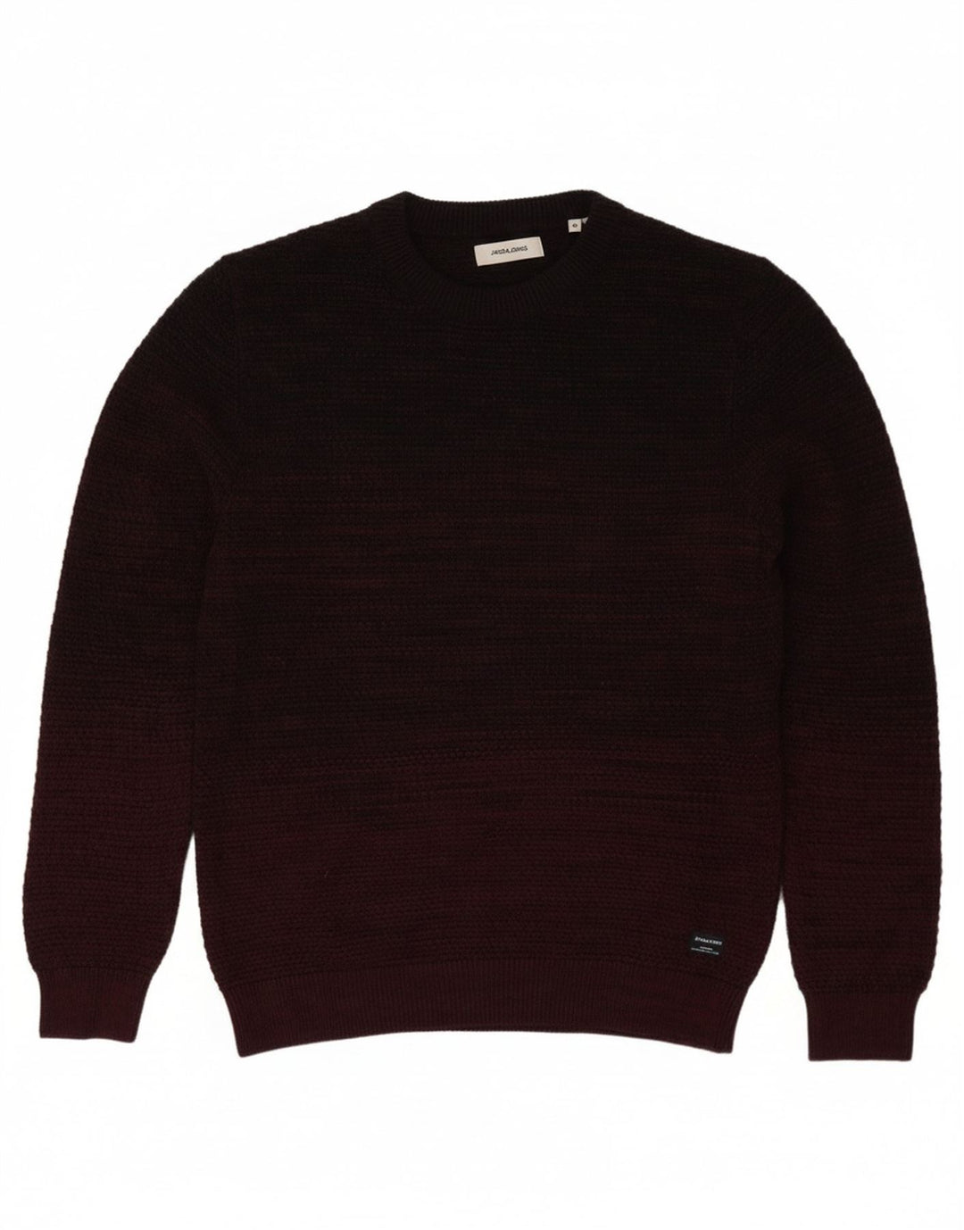Suéter masculino JACK & JONES com gola redonda, algodão médio cor de vinho