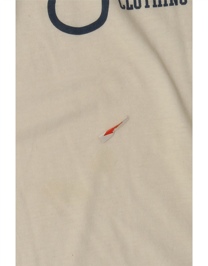 Camiseta gráfica masculina Jack & Jones Top XL poliéster branco