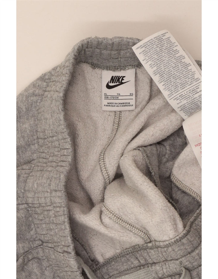 NIKE Meninos Cargo Calças de treino Joggers 13-14 anos XL cinza manchado