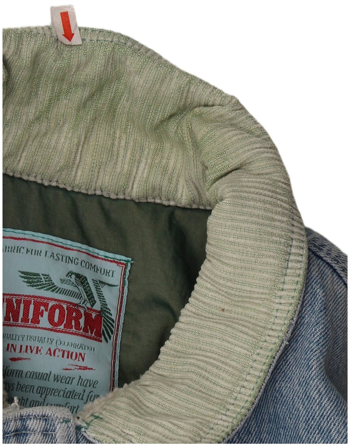 Jaqueta jeans masculina uniforme Sherpa UK 42 XL azul