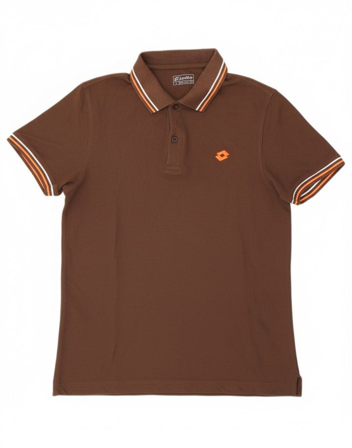 Camisa polo masculina Lotto marrom médio