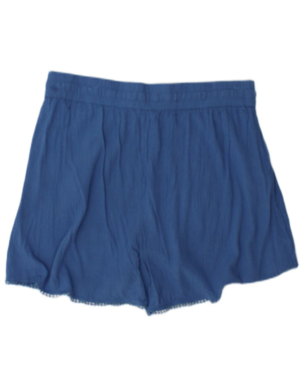 Shorts esportivos femininos Marks & Spencer UK 12 viscose azul médio
