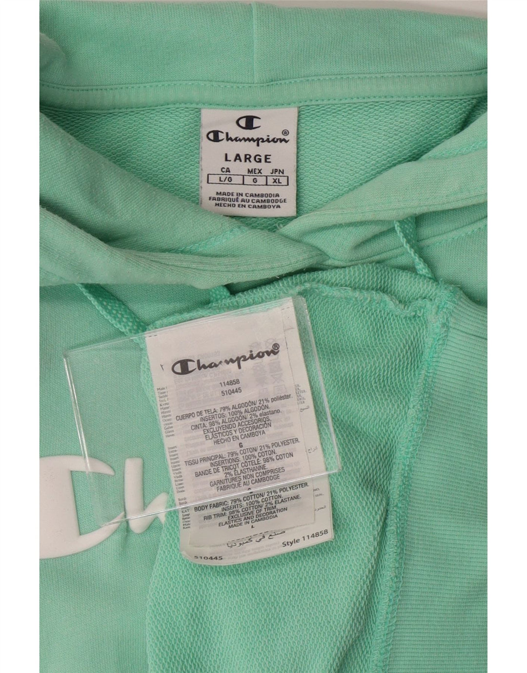 Suéter gráfico feminino com capuz UK 16 grande