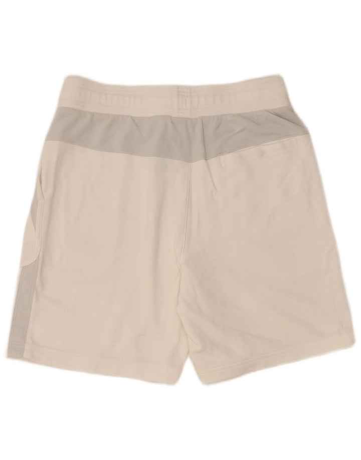NIKE Mens Sport Shorts Médio Branco Colourblock Algodão
