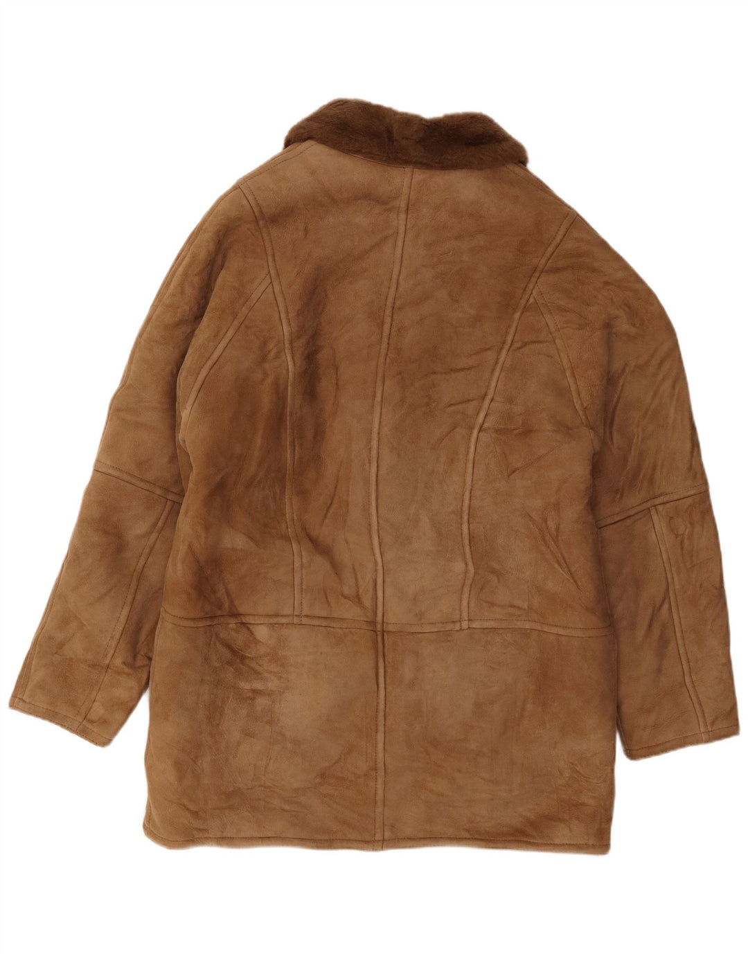 Sobretudo masculino de shearling da Breco IT 52 XL Bege Shearling