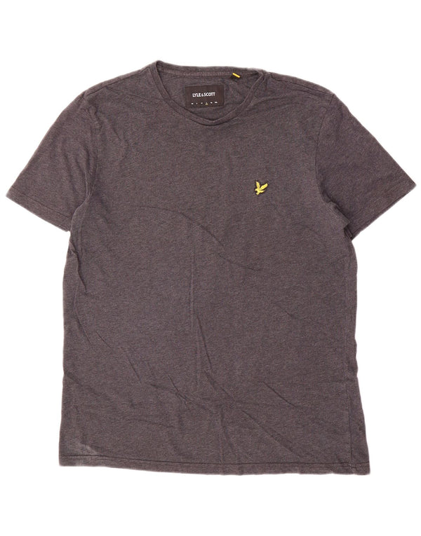 Camiseta masculina Lyle & Scott grande algodão cinza