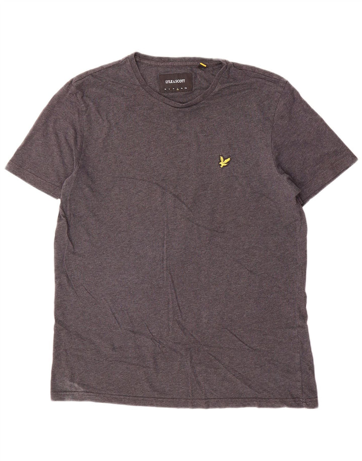 Camiseta masculina Lyle & Scott grande algodão cinza