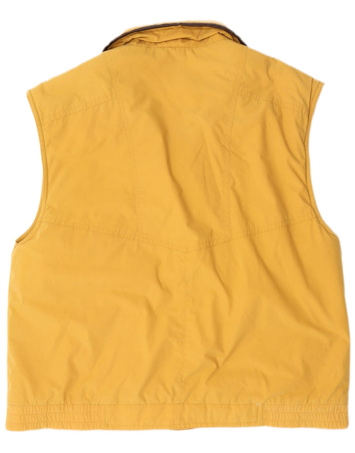 Colete utilitário masculino vintage UK 42 XL poliéster amarelo