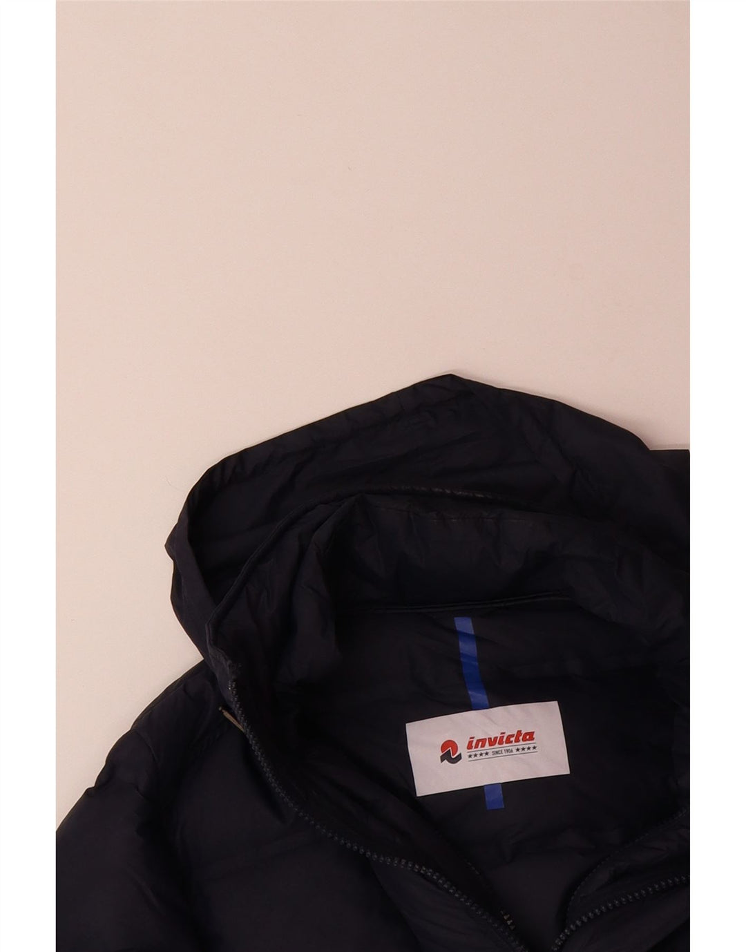 Casaco feminino acolchoado com capuz INVICTA UK 14 azul marinho médio
