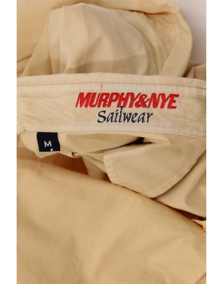 Murphy & Nye Camisa masculina de manga curta bege médio