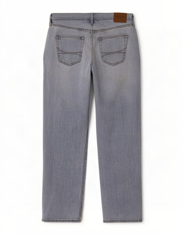 Hollister Mens Loose Jeans W30 L32 Azul Algodão
