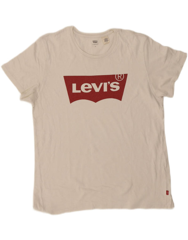 Camiseta gráfica masculina Levi's Top XL branca