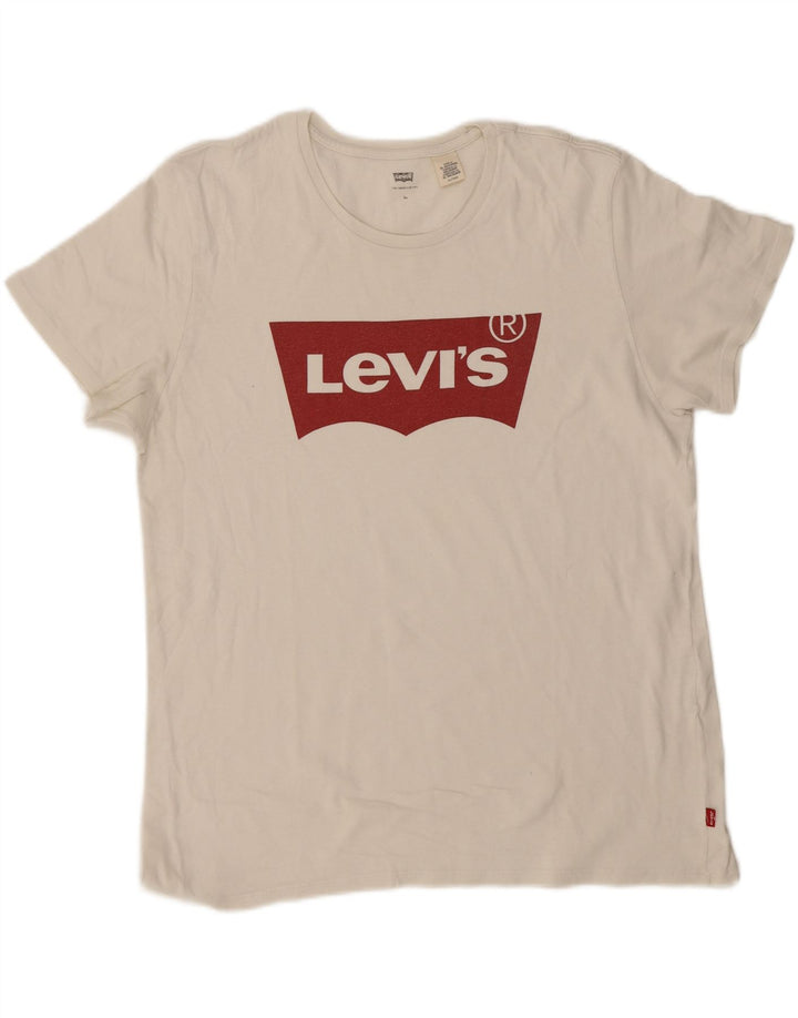 Camiseta gráfica masculina Levi's Top XL branca
