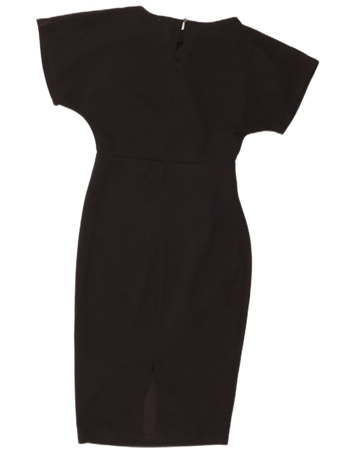 Vestido feminino Lipsy Batwing com bainha UK 10 pequeno preto
