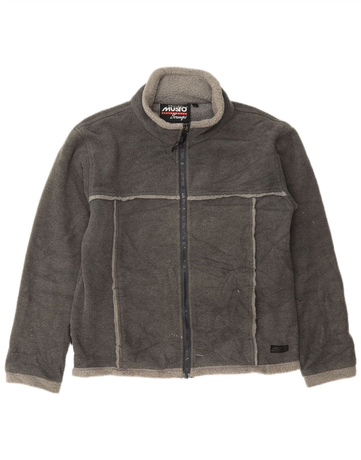 Jaqueta de lã masculina Musto UK 40 grande cinza