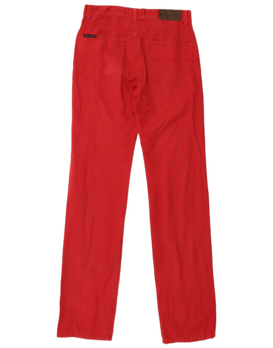 GANT Mens Regular Fit Calça Casual W30 L36 Algodão Vermelho