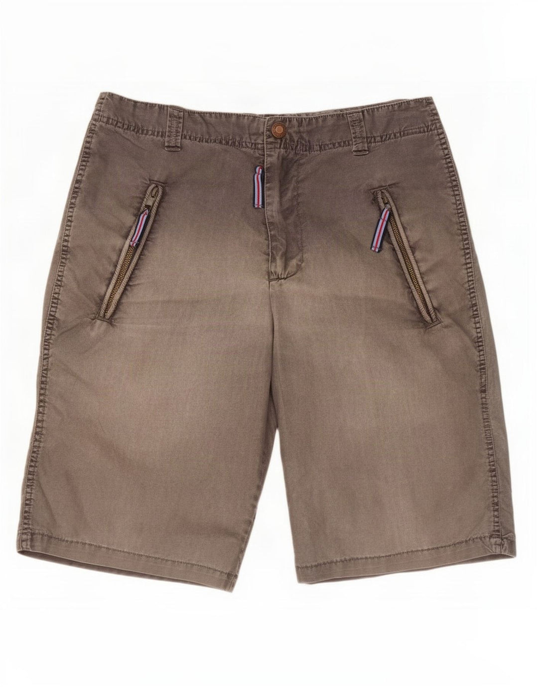 Zara Mens Chino Shorts EU 38 Pequeno W30 Cinza Poliéster
