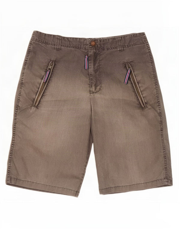 Zara Mens Chino Shorts EU 38 Pequeno W30 Cinza Poliéster