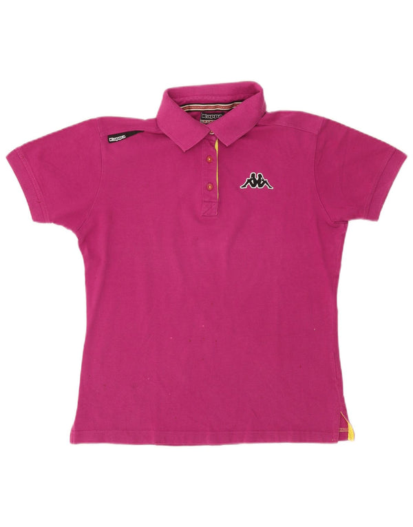 Camisa polo feminina Kappa UK 18 XL algodão rosa