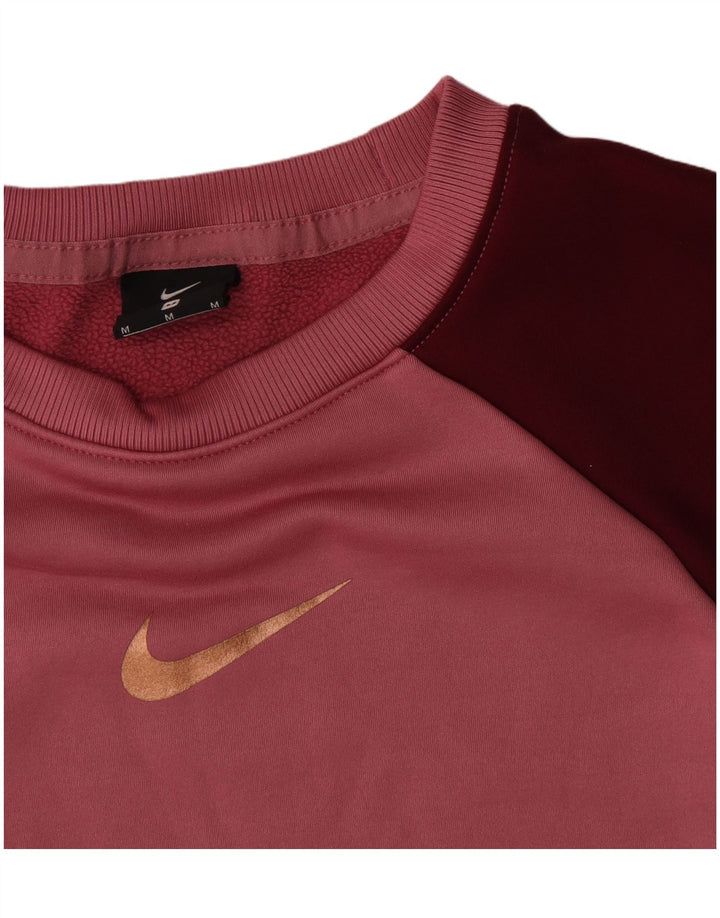 Moletom masculino Nike Jumper médio rosa colorblock algodão