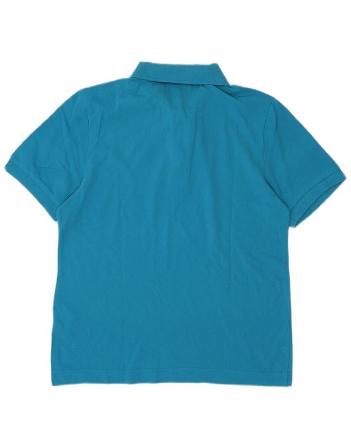 Camisa polo masculina Kappa pequena azul algodão