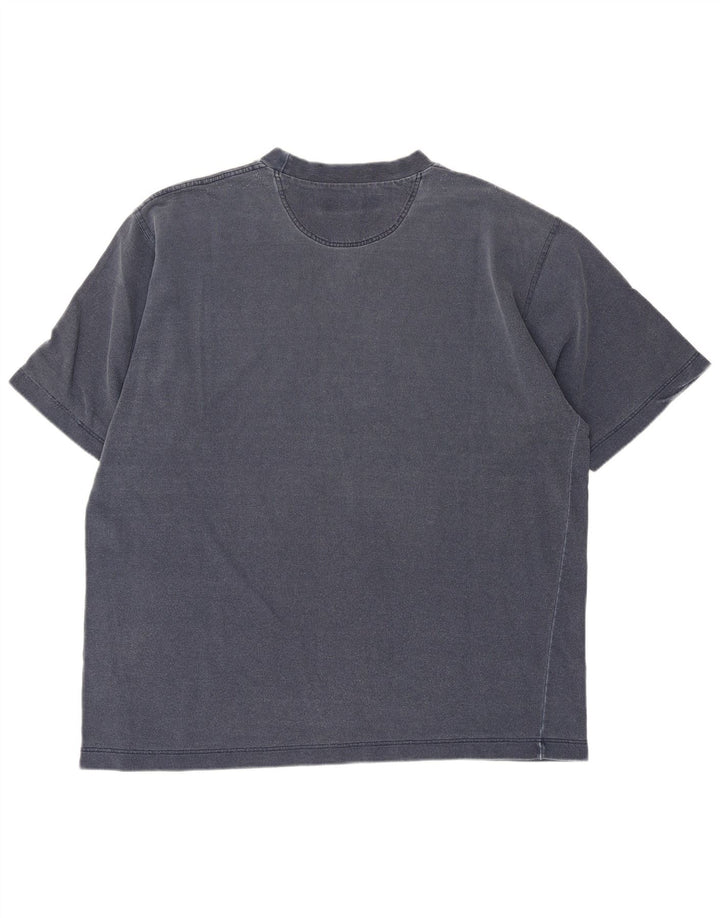 Camiseta gráfica masculina Peter Hadley Top XL algodão azul marinho