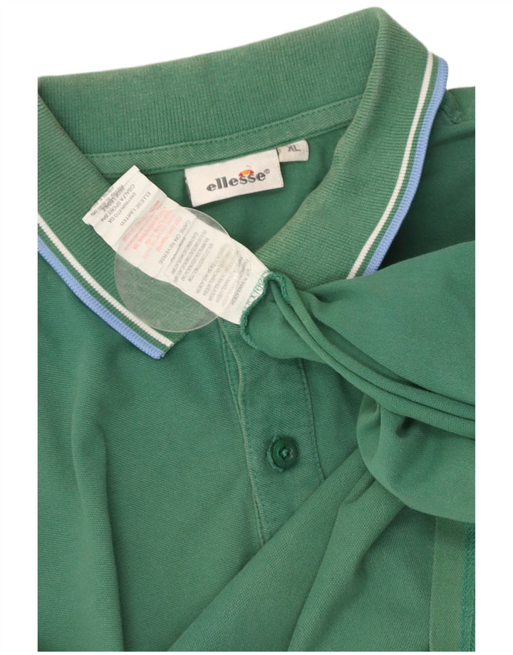 Camisa polo masculina ELLESSE XL algodão verde