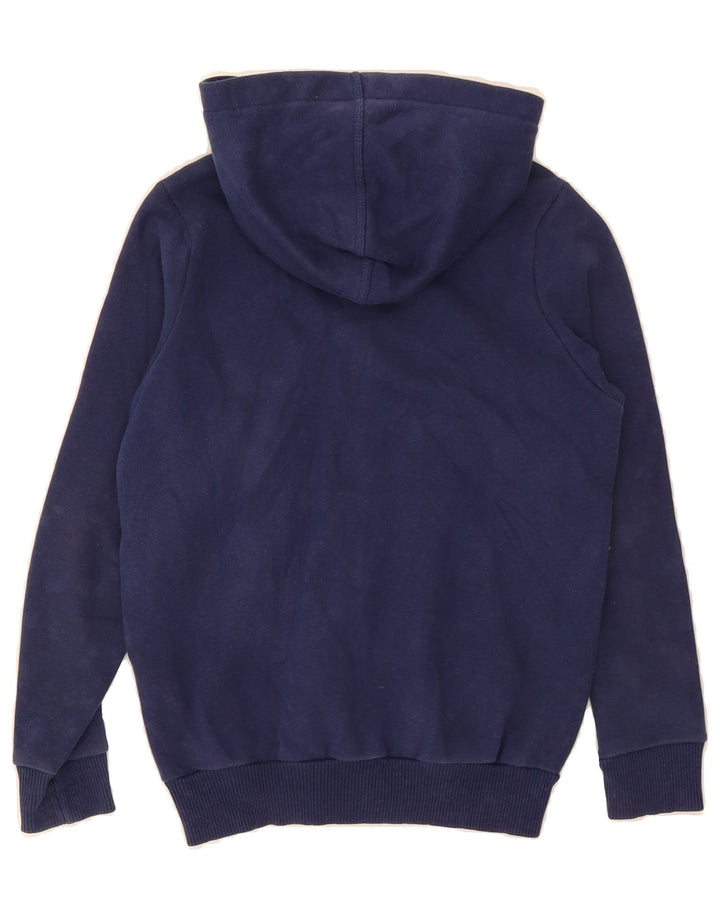 UMBRO Boys Zip Hoodie Sweater 7-8 Years Navy Blue Cotton Vintage Umbro and Second-Hand Umbro from Messina Hembry 
