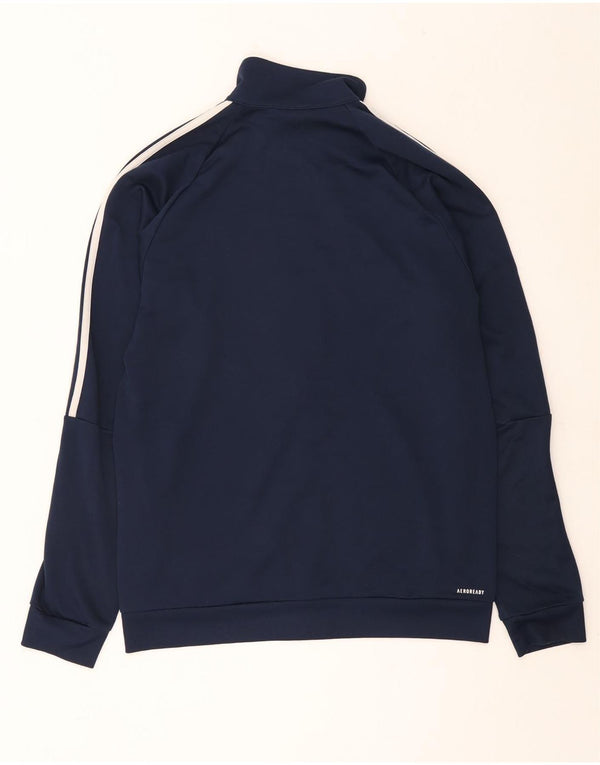Adidas Mens Aeroready Tracksuit Top Jacket Reino Unido 44/46 Grande Azul Marinho