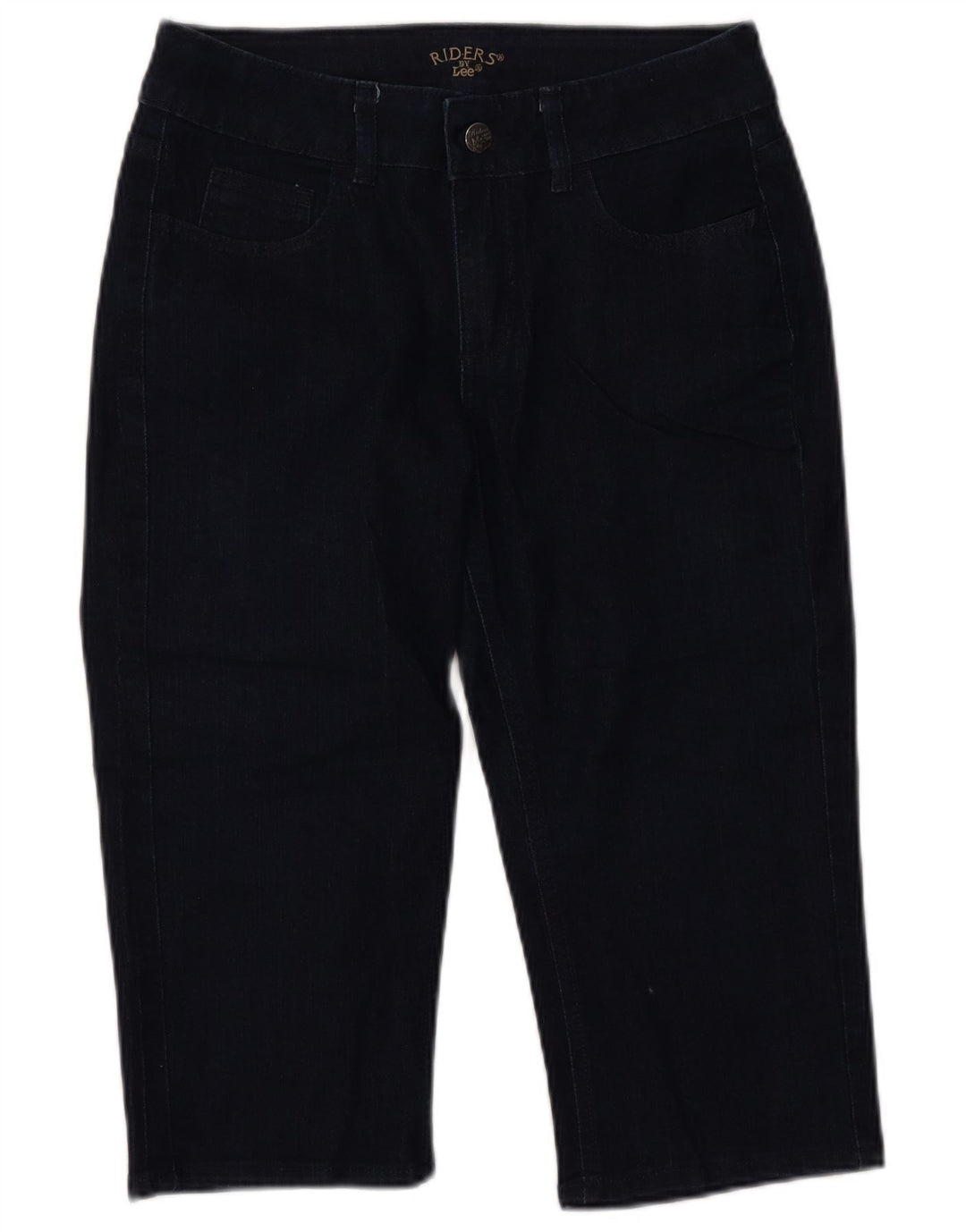 LEE Womens Riders Capri Jeans US 8 Médio W30 L18 Azul Marinho Algodão