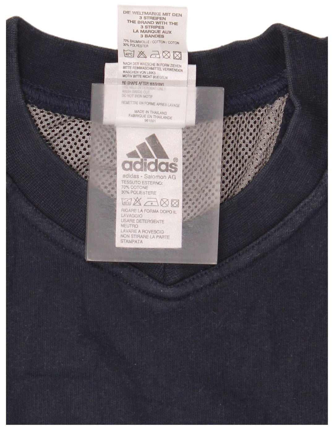 Camisola Adidas Menino Jumper 11-12 Anos Azul Marinho Algodão