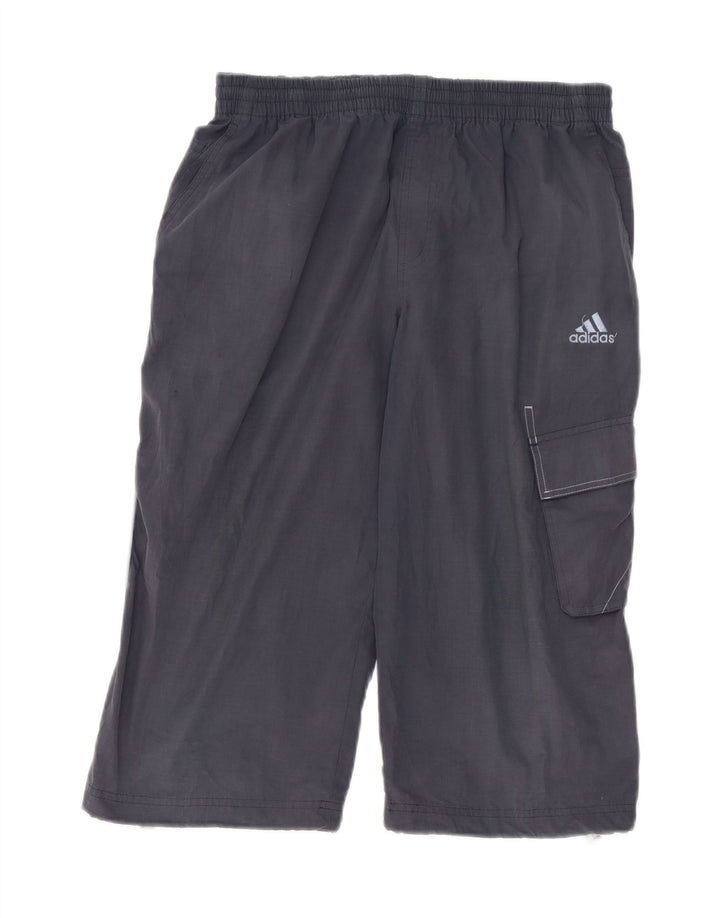 Adidas Mens Bermuda Sport Shorts Pequeno Azul Marinho Poliéster