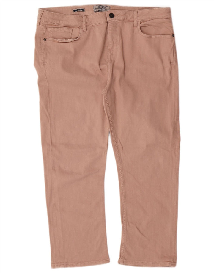 Calça jeans feminina FAT FACE UK 16 grande W34 L23 algodão rosa