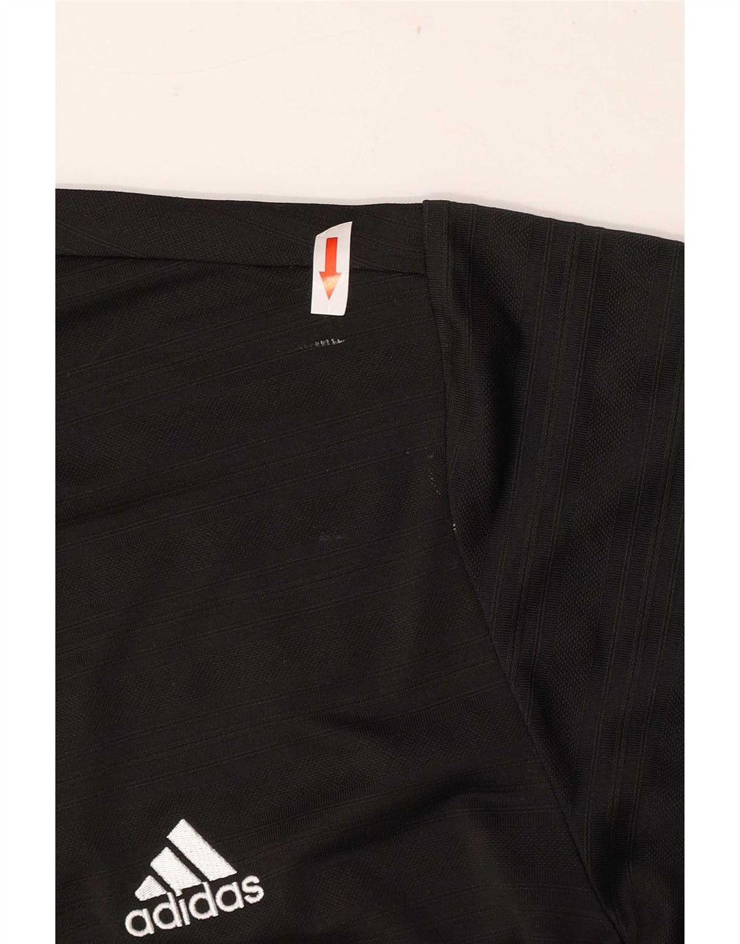 Camisa polo masculina Adidas grande poliéster listrado preto