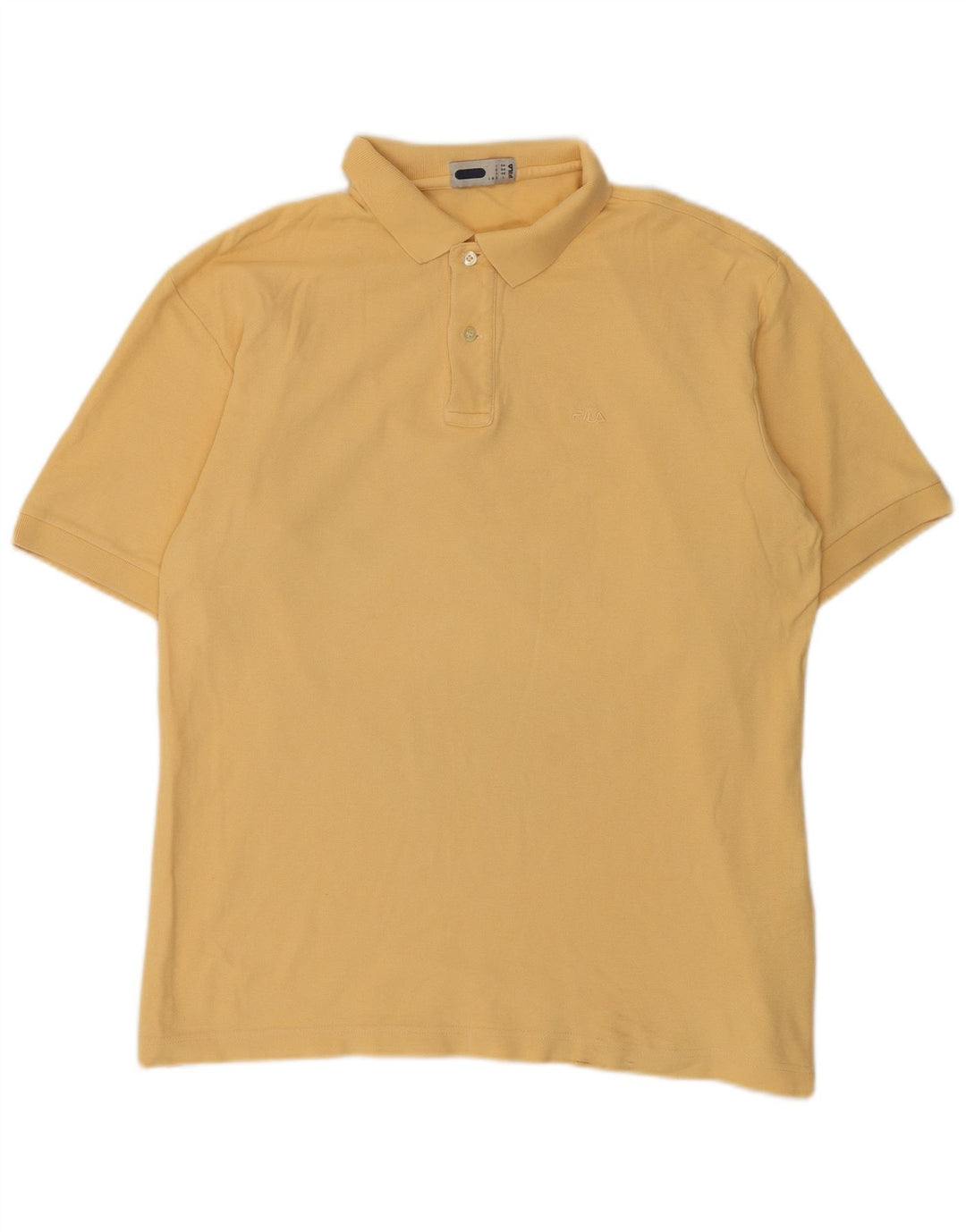 Camisa polo masculina Fila IT 54 grande algodão amarelo