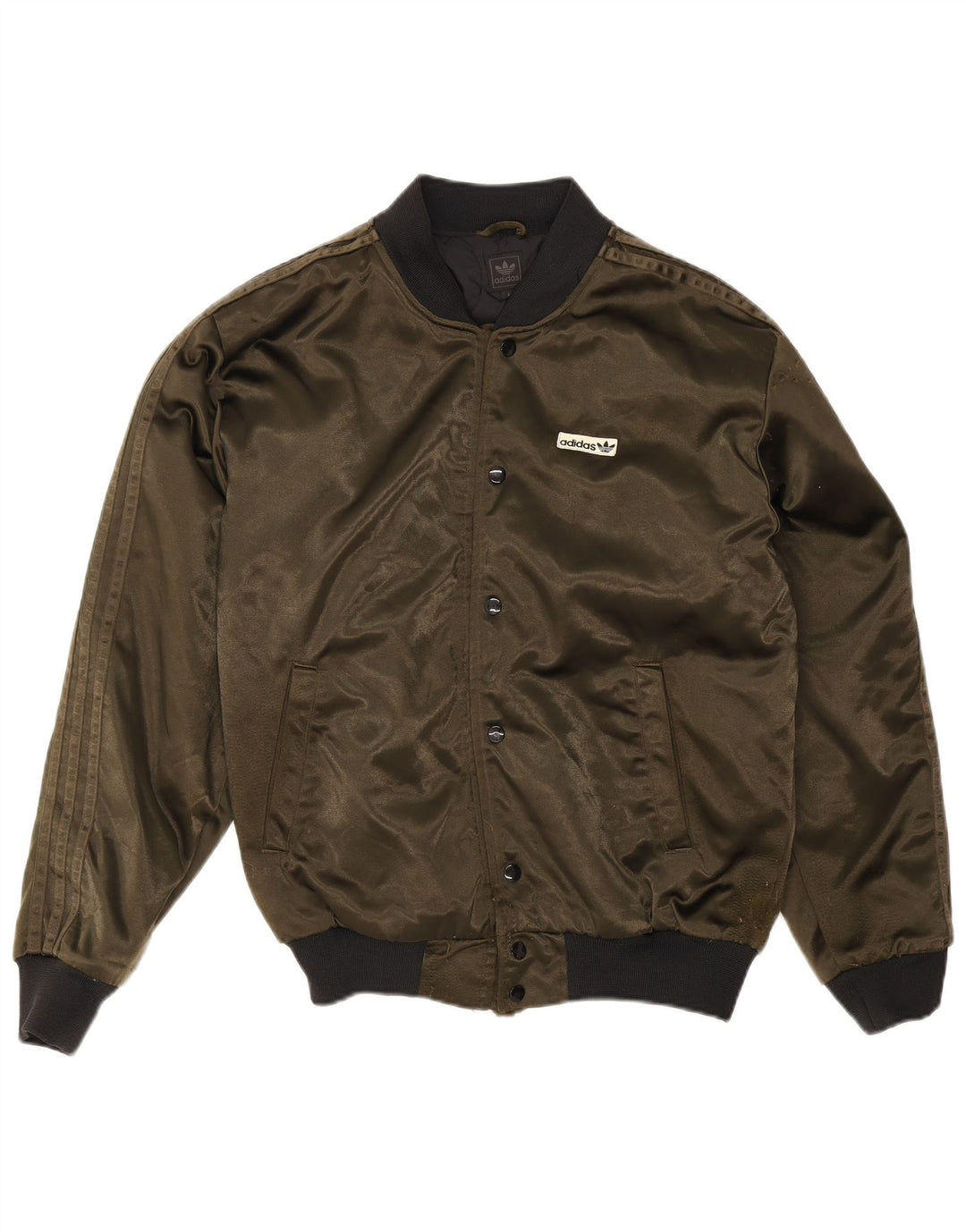 Adidas Mens Varsity Jacket UK 36 Pequeno Cáqui Poliamida