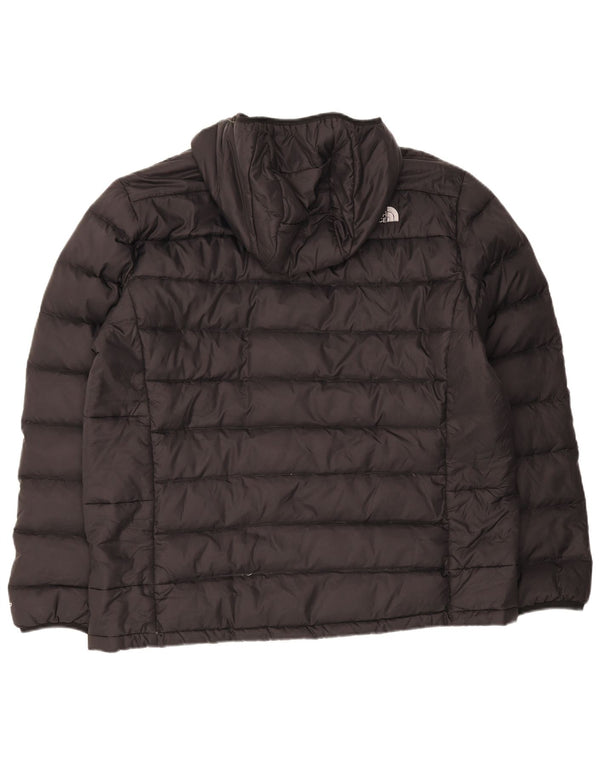 The North Face Mens Hooded Padded Jacket UK 44 2XL Black Nylon