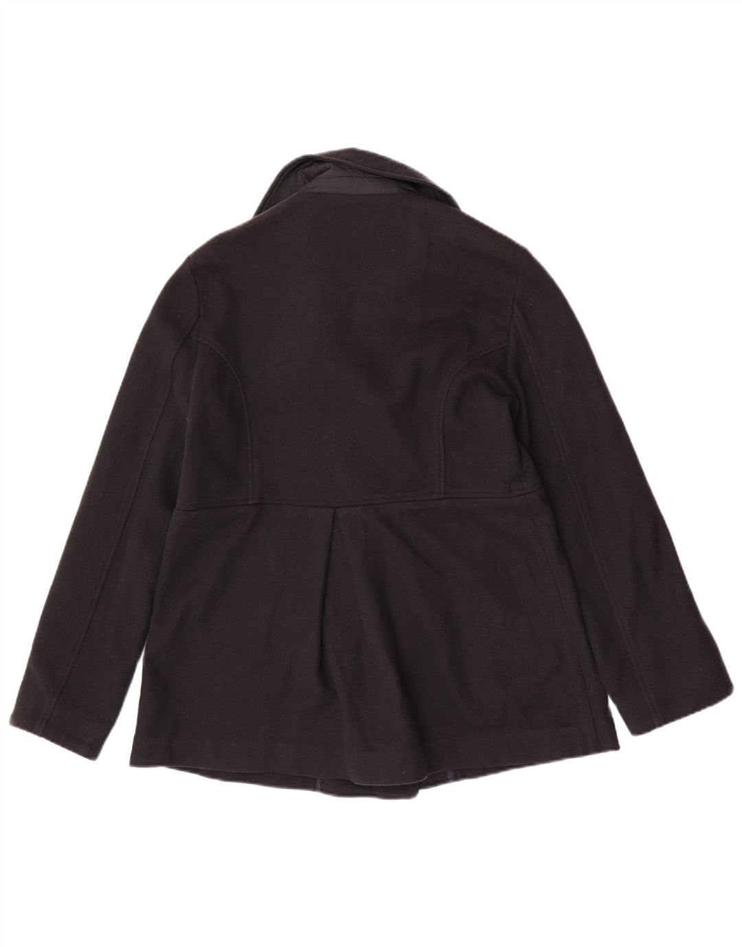 Casaco feminino North Sails Pea UK 14 grande clássico de lã azul marinho