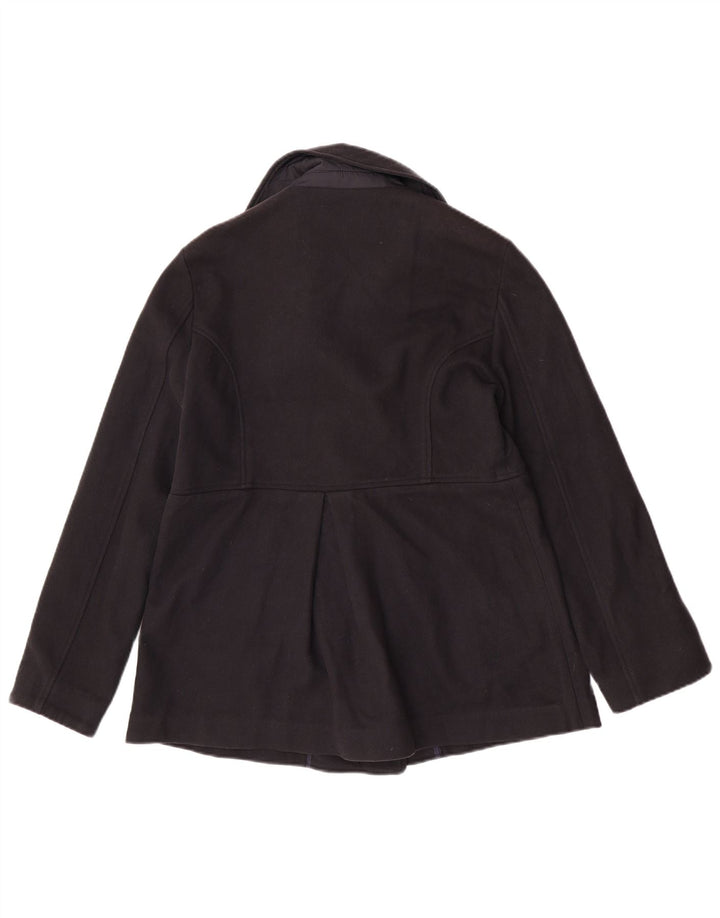 Casaco feminino North Sails Pea UK 14 grande clássico de lã azul marinho