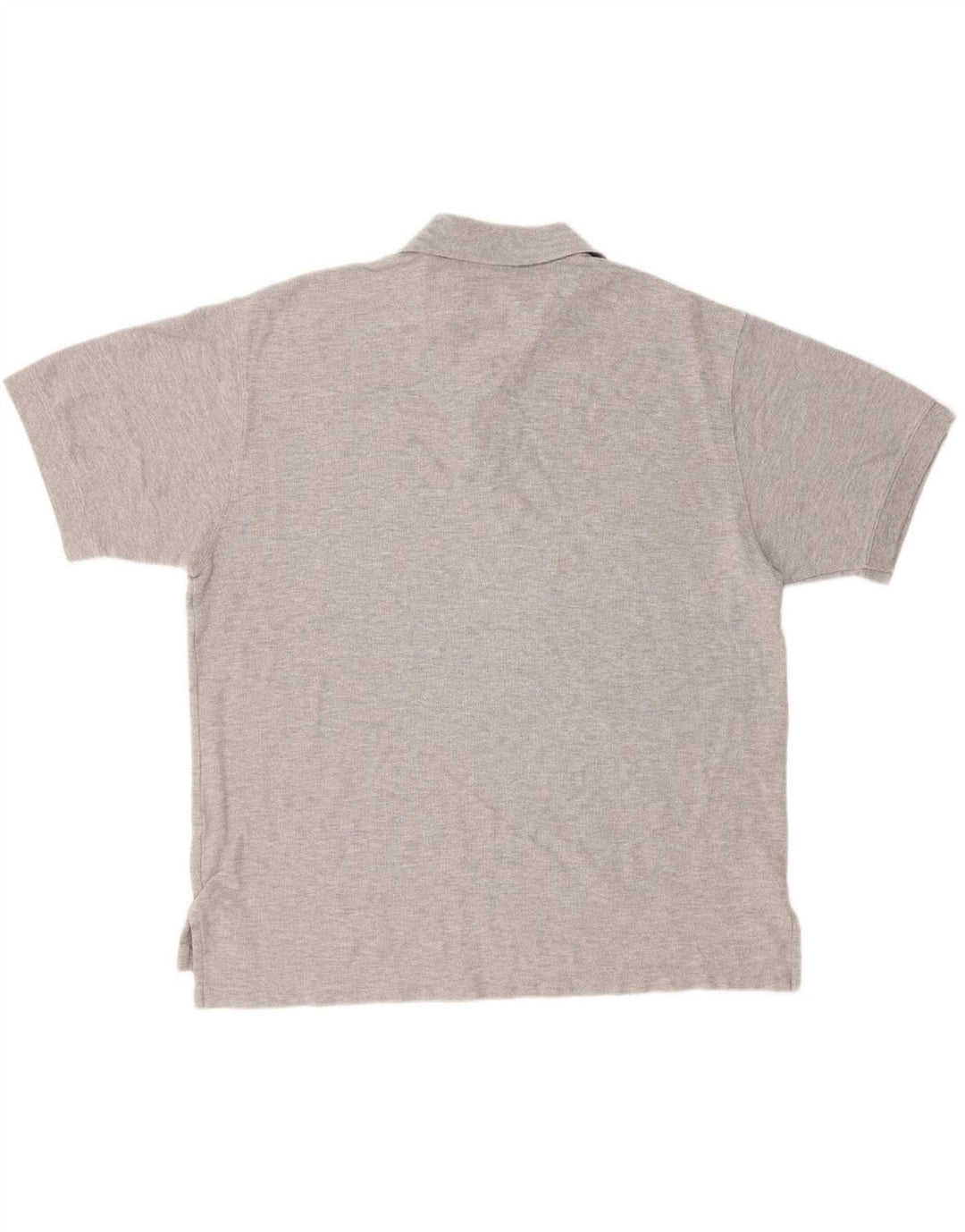 Camisa polo masculina L.L.BEAN grande algodão cinza