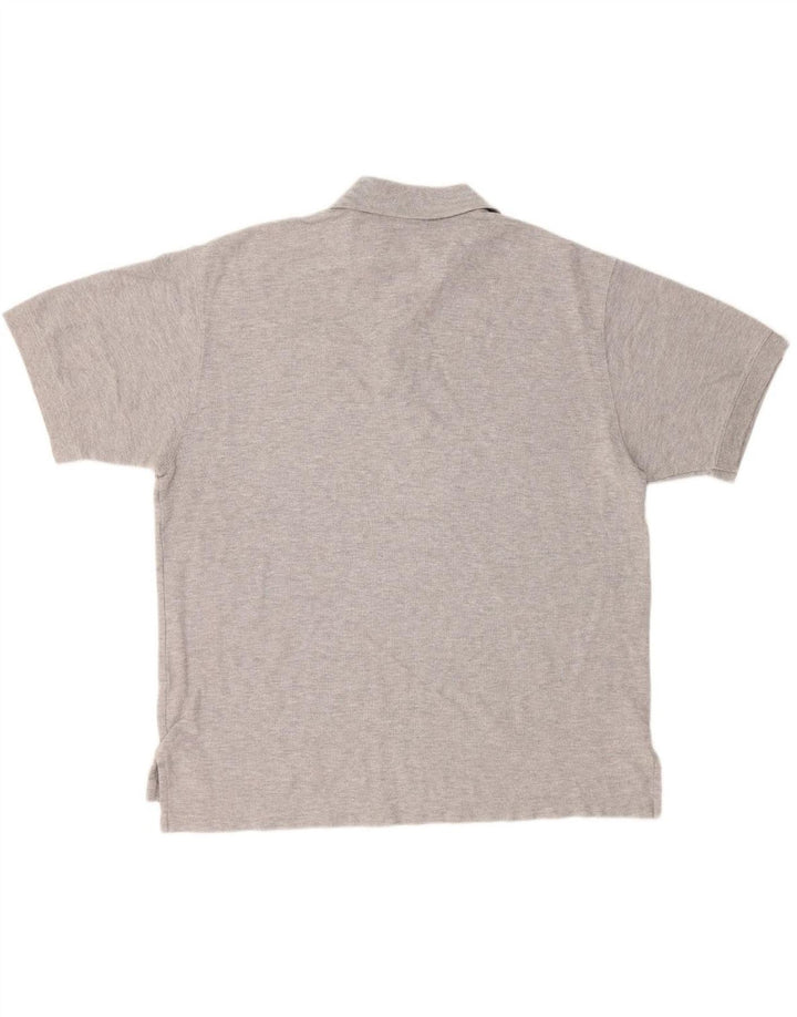 Camisa polo masculina L.L.BEAN grande algodão cinza