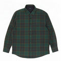 Camisa masculina de flanela lenhador James Pringle algodão xadrez verde médio