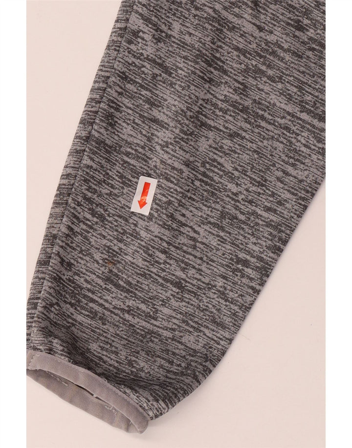 UNDER ARMOUR Mens Cold Gear Pulôver Treino Top Pequeno Cinza Salpicado