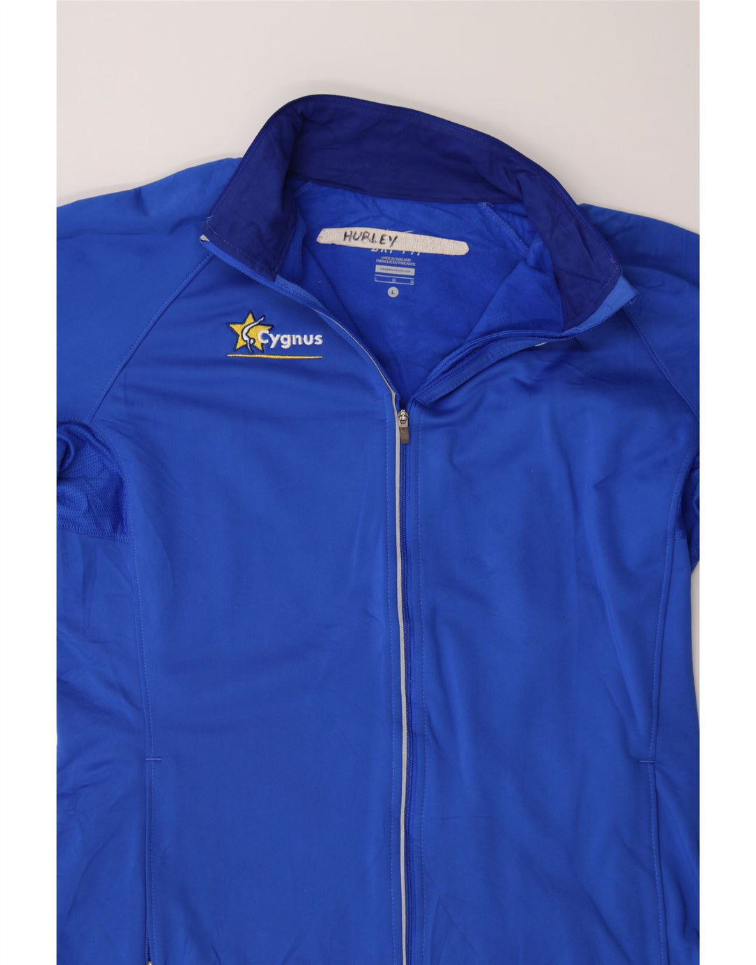 NIKE Womens Dri Fit Tracksuit Top Jacket UK 16 Large Blue Polyester Vintage Nike and Second-Hand Nike from Messina Hembry 