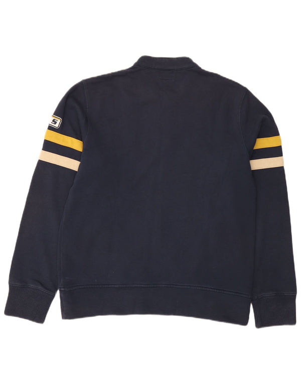 Gas Mens Graphic Treino Top Jaqueta Médio Algodão Azul Marinho