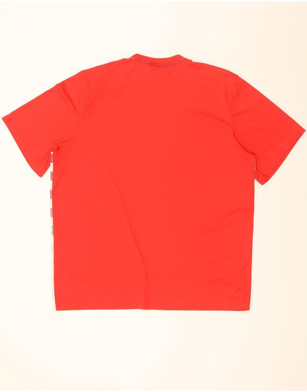Camiseta masculina Nike Dri Fit Top 2XL poliéster geométrico vermelho