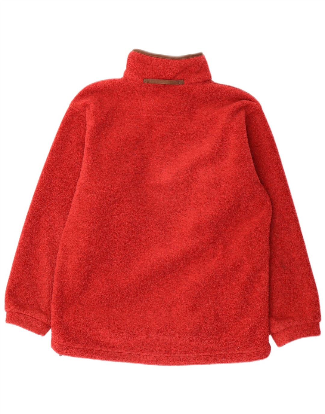 Jumper de lã masculino Musto com zíper e pescoço pequeno poliéster vermelho