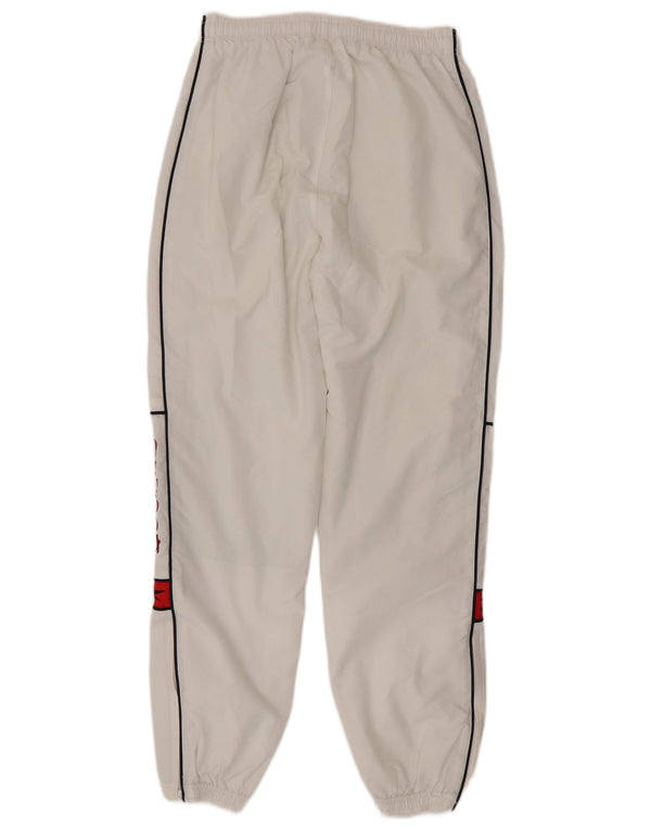 Calça de treino masculina Reebok Graphic Joggers pequeno poliéster branco