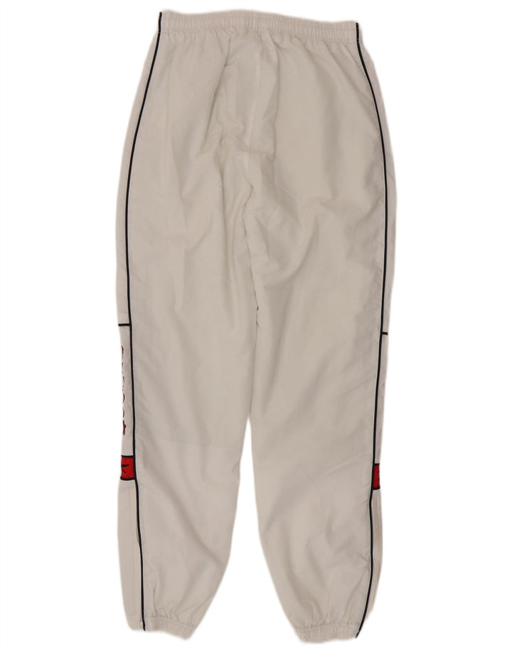 Calça de treino masculina Reebok Graphic Joggers pequeno poliéster branco